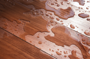 water damaged hardwood flooring