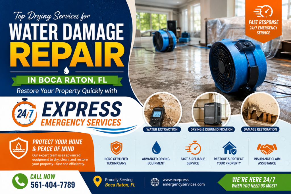 Top Drying Services for Water Damage Repair