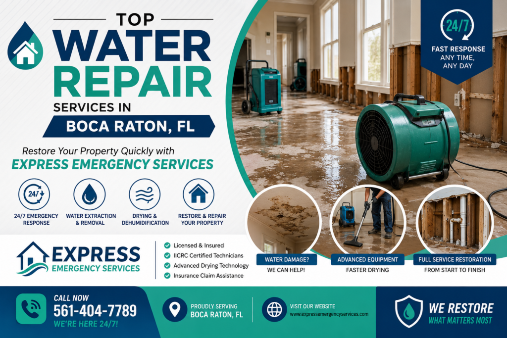 Top Water Repair Services in Boca Raton FL