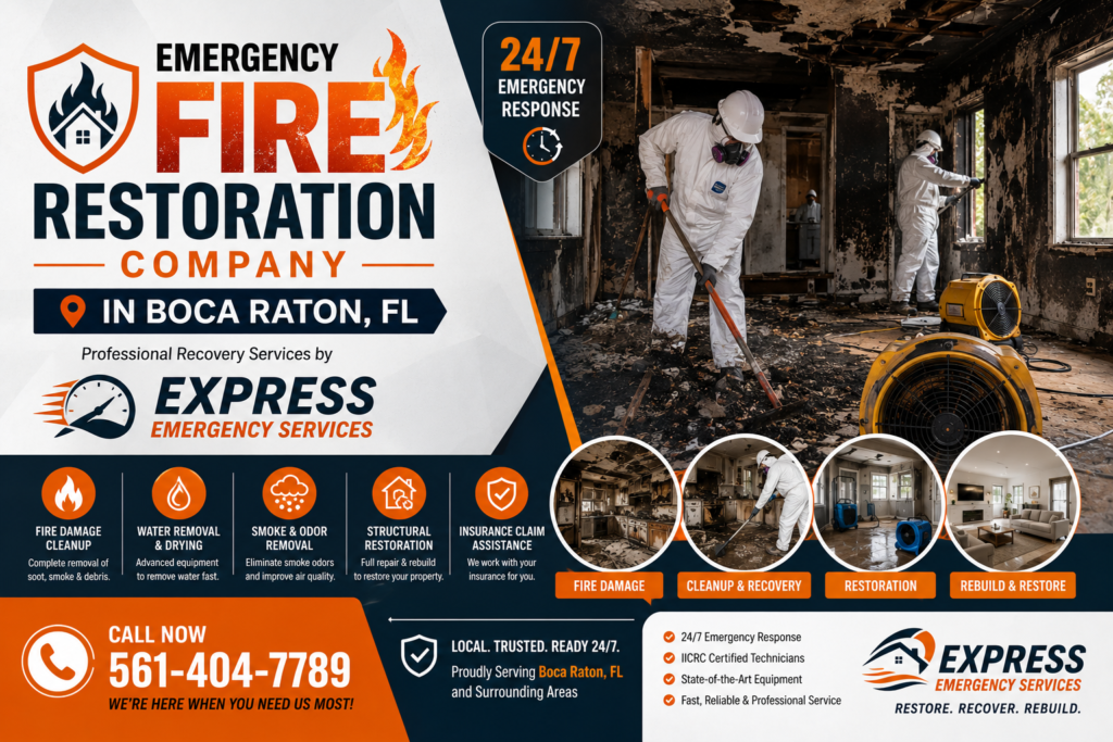 Emergency Fire Restoration Company in Boca Raton FL
